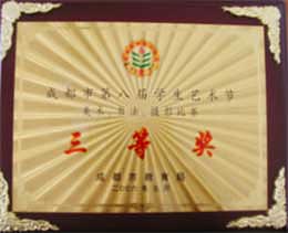 我校榮獲成都市第八屆學生藝術節美術、書法比賽三等獎